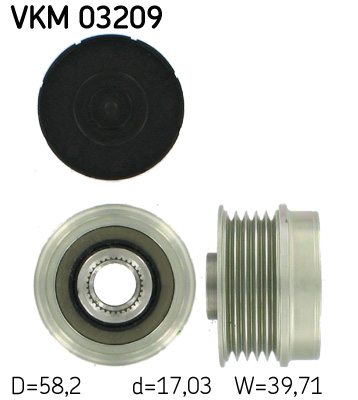 Sistem roata libera, generator VKM 03209 SKF